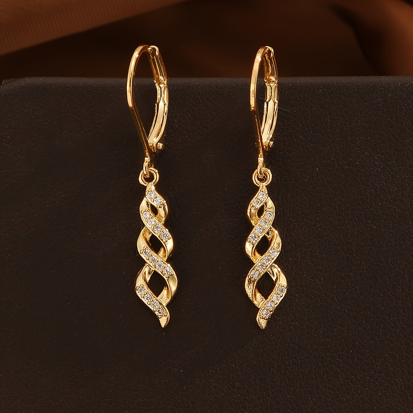 Shimmer Twist Ava Earrings