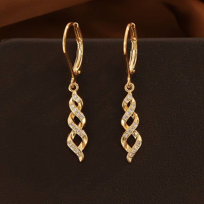 Shimmer Twist Ava Earrings