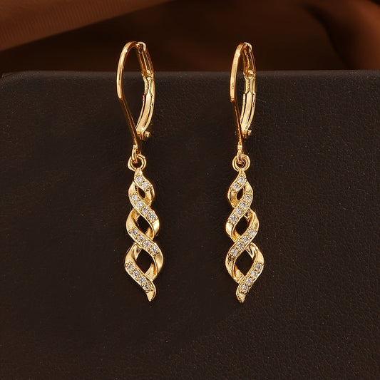 Shimmer Twist Ava Earrings