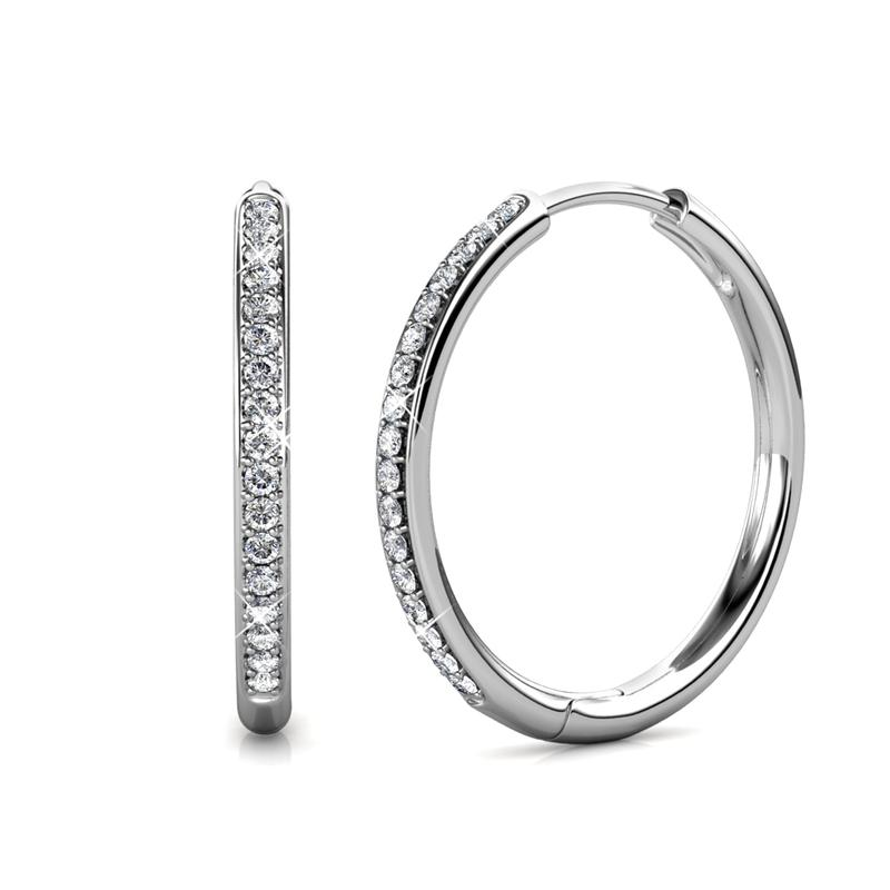 Sorel Pavé Earrings (White Gold)