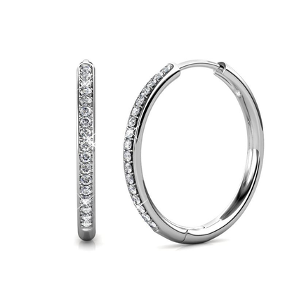 Sorel Pavé Earrings (White Gold)