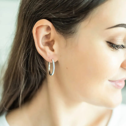 Sorel Pavé Earrings (White Gold)