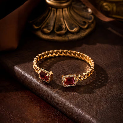 Veloria Ruby Open Bracelet