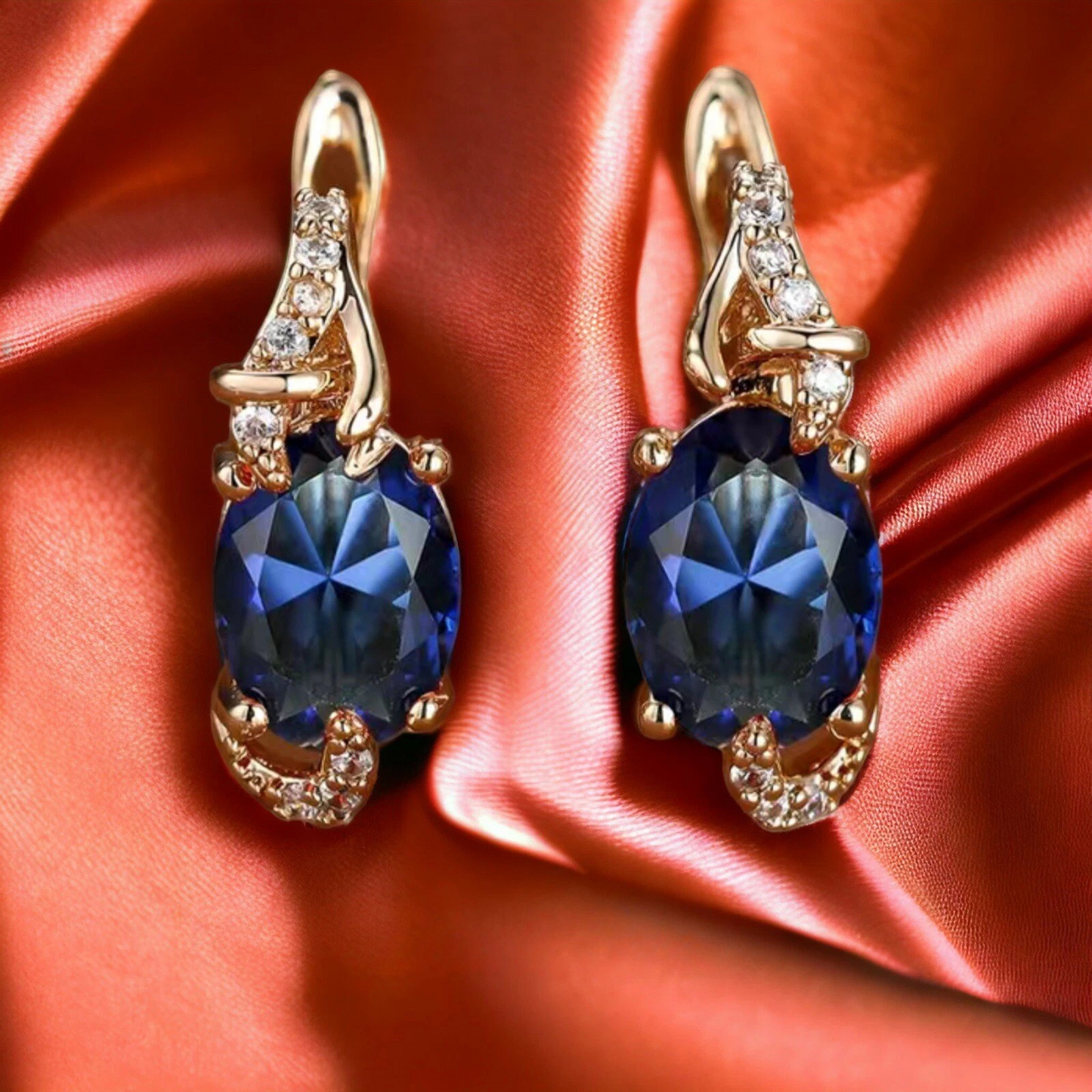 Royal Midnight Drop Earrings