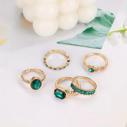 Johanna Emerald Ring Set