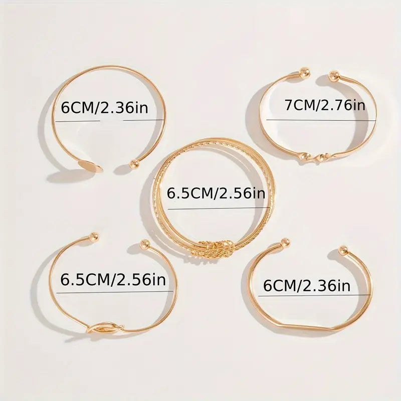 Elegance Knot Bracelet Set