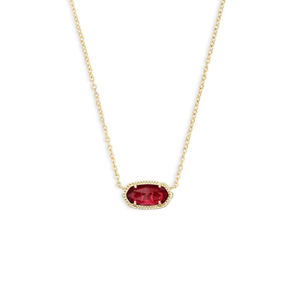 Classic Oval Ruby Necklace