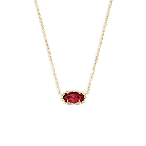 Classic Oval Ruby Necklace