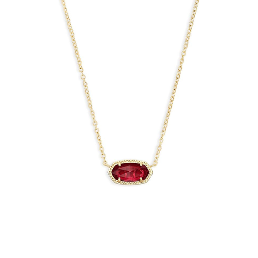 Classic Oval Ruby Necklace