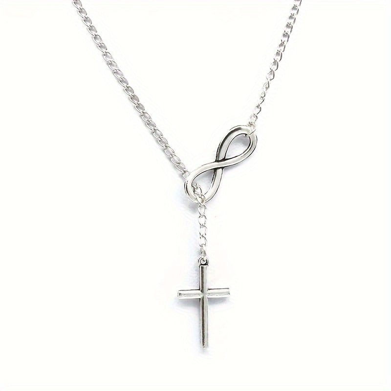 Eternal Cross Pendant Necklace (Gold)