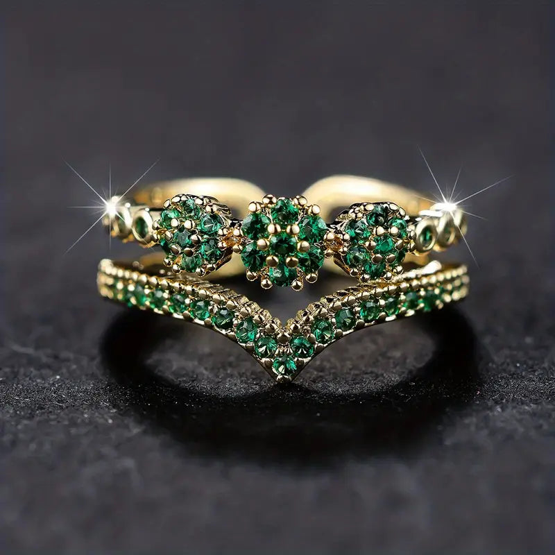 Marisa Sparkling Emerald Ring