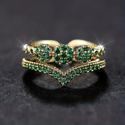 Marisa Sparkling Emerald Ring