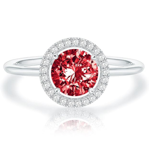Crimson Glow Promise Ring