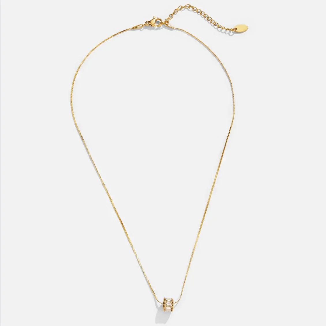 Elyna Polished Barrel Necklace