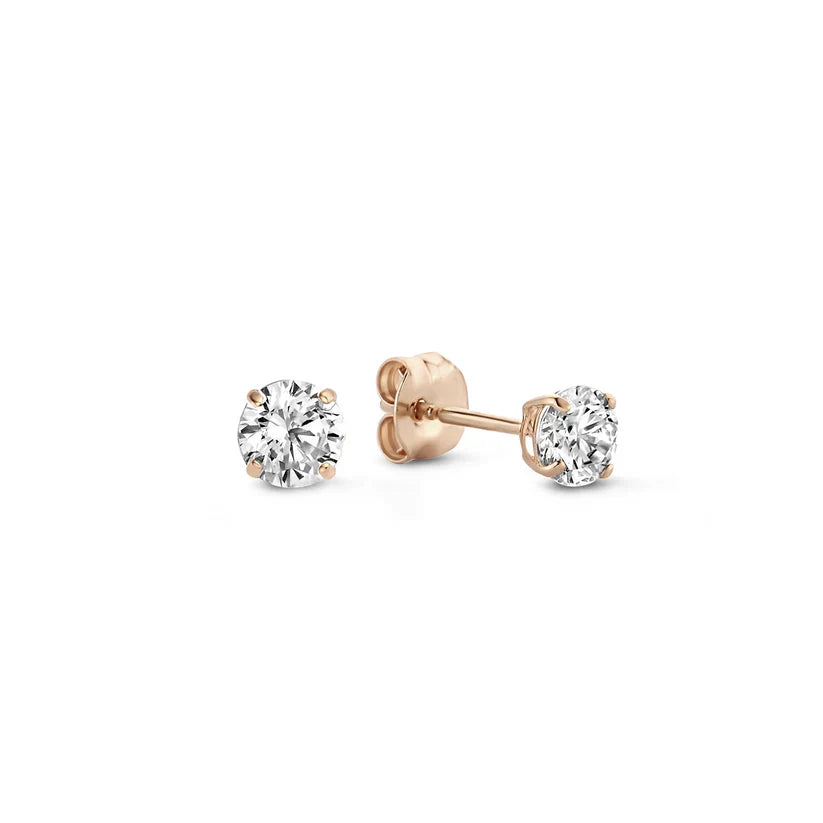 Moon Tear Stone Stud Earrings