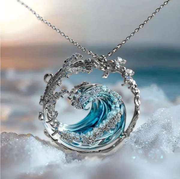 Aqua Sea Vows Necklace
