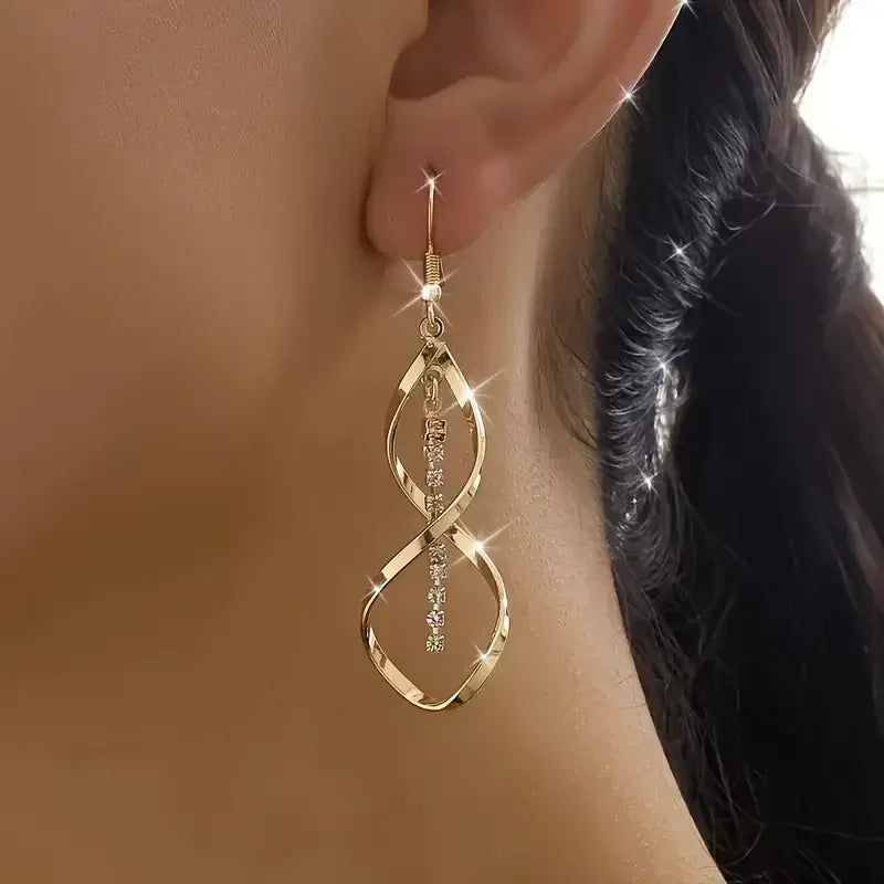 Sunbeam Spiral Earrings (Gold)