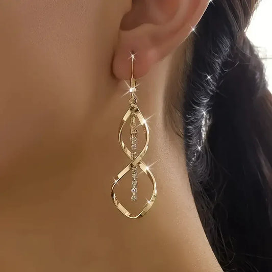 Sunbeam Spiral Earrings (Gold)