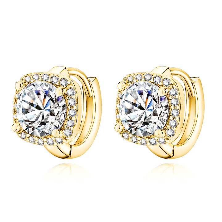 Nadine Square Earrings (Gold)