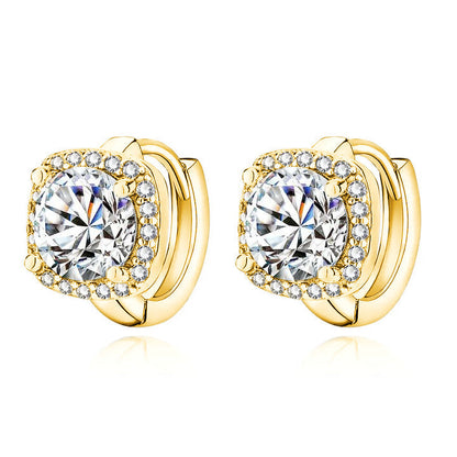 Nadine Square Earrings (Gold)