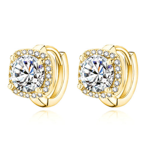 Nadine Square Earrings (Gold)