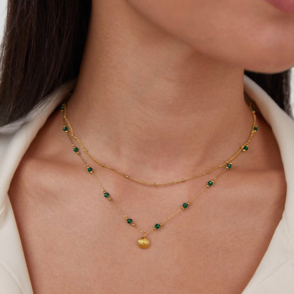 Nerissa Gold Shell Necklace