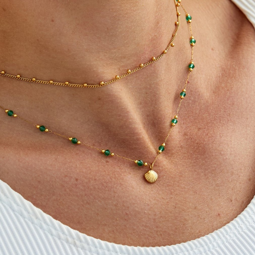 Nerissa Gold Shell Necklace