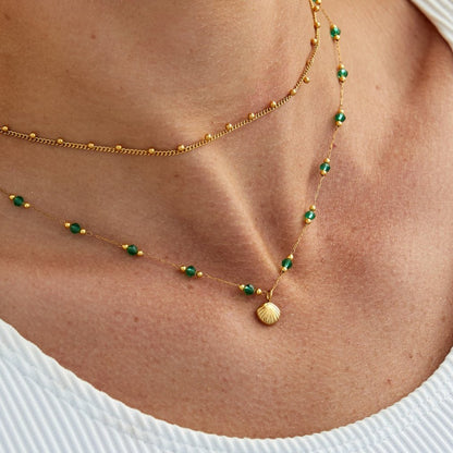 Nerissa Gold Shell Necklace