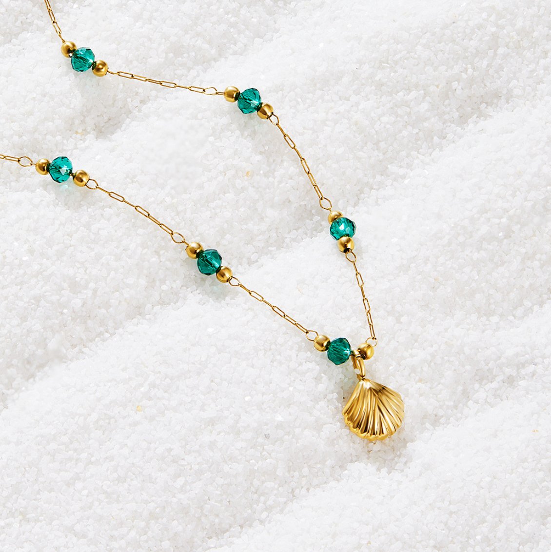 Nerissa Gold Shell Necklace