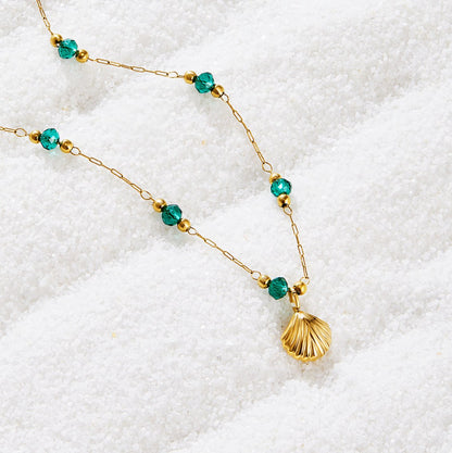 Nerissa Gold Shell Necklace