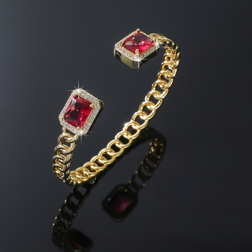 Veloria Ruby Open Bracelet