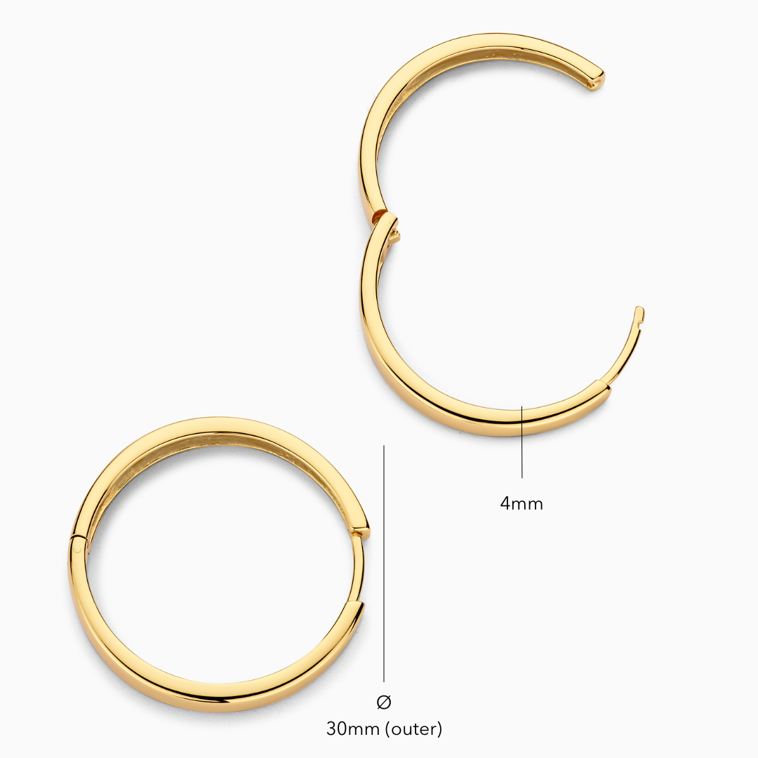 Gia Statement Hoop Earrings