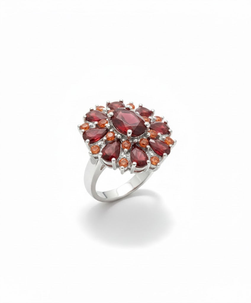 Scarlet Petal Ring